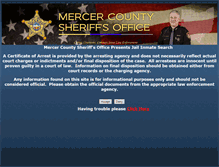 Tablet Screenshot of inmate.mercercountysheriff.org