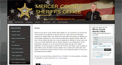Desktop Screenshot of mercercountysheriff.org